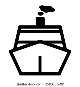 ship icon isolated sign symbol vector illustration - high quality black style vector icons

