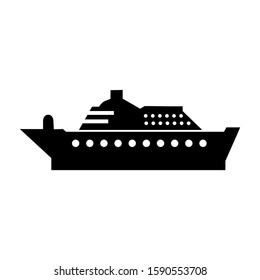 ship icon isolated sign symbol vector illustration - high quality black style vector icons
