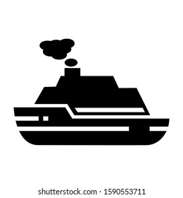 ship icon isolated sign symbol vector illustration - high quality black style vector icons
