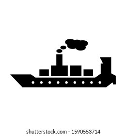 ship icon isolated sign symbol vector illustration - high quality black style vector icons
