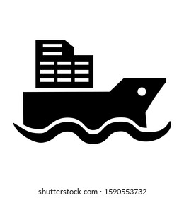 ship icon isolated sign symbol vector illustration - high quality black style vector icons

