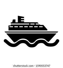 ship icon isolated sign symbol vector illustration - high quality black style vector icons
