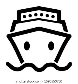 ship icon isolated sign symbol vector illustration - high quality black style vector icons
