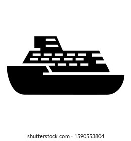 ship icon isolated sign symbol vector illustration - high quality black style vector icons
