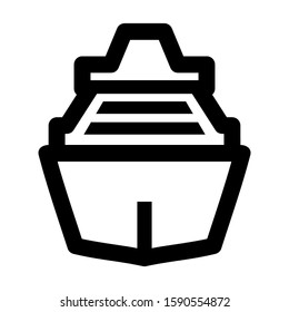 ship icon isolated sign symbol vector illustration - high quality black style vector icons
