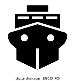 ship icon isolated sign symbol vector illustration - high quality black style vector icons
