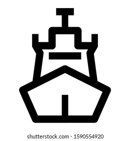 ship icon isolated sign symbol vector illustration - high quality black style vector icons
