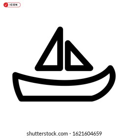 ship icon isolated sign symbol vector illustration - high quality black style vector icons
