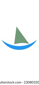 ship icon logo with beautiful color and simple