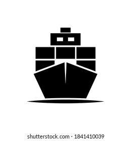 Ship icon, logo isolated on white background