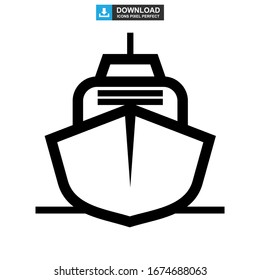 ship icon or logo isolated sign symbol vector illustration - high quality black style vector icons
