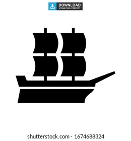 ship icon or logo isolated sign symbol vector illustration - high quality black style vector icons
