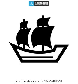 ship icon or logo isolated sign symbol vector illustration - high quality black style vector icons
