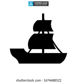 ship icon or logo isolated sign symbol vector illustration - high quality black style vector icons
