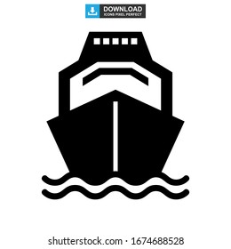 ship icon or logo isolated sign symbol vector illustration - high quality black style vector icons
