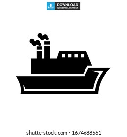 ship icon or logo isolated sign symbol vector illustration - high quality black style vector icons
