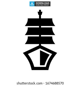 ship icon or logo isolated sign symbol vector illustration - high quality black style vector icons
