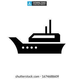 ship icon or logo isolated sign symbol vector illustration - high quality black style vector icons
