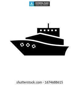 ship icon or logo isolated sign symbol vector illustration - high quality black style vector icons
