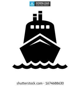 ship icon or logo isolated sign symbol vector illustration - high quality black style vector icons
