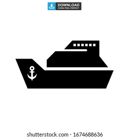 ship icon or logo isolated sign symbol vector illustration - high quality black style vector icons
