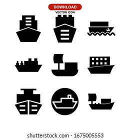 ship icon or logo isolated sign symbol vector illustration - Collection of high quality black style vector icons
