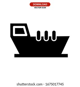 ship icon or logo isolated sign symbol vector illustration - high quality black style vector icons
