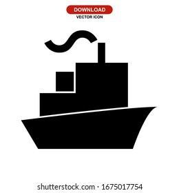 ship icon or logo isolated sign symbol vector illustration - high quality black style vector icons
