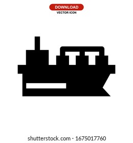 ship icon or logo isolated sign symbol vector illustration - high quality black style vector icons
