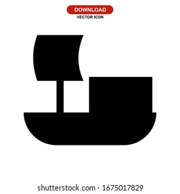ship icon or logo isolated sign symbol vector illustration - high quality black style vector icons
