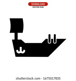 ship icon or logo isolated sign symbol vector illustration - high quality black style vector icons
