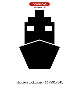 ship icon or logo isolated sign symbol vector illustration - high quality black style vector icons
