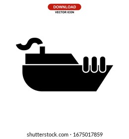 ship icon or logo isolated sign symbol vector illustration - high quality black style vector icons
