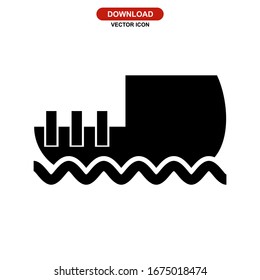 ship icon or logo isolated sign symbol vector illustration - high quality black style vector icons
