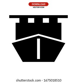 ship icon or logo isolated sign symbol vector illustration - high quality black style vector icons
