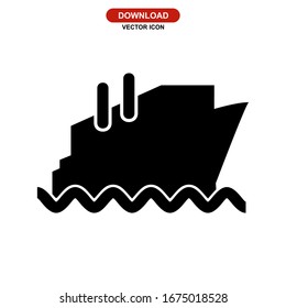 ship icon or logo isolated sign symbol vector illustration - high quality black style vector icons
