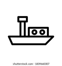 Ship icon or logo isolated sign symbol vector illustration - high quality black style vector icons
