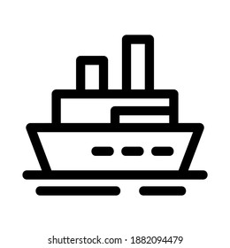 ship icon or logo isolated sign symbol vector illustration - high quality black style vector icons
