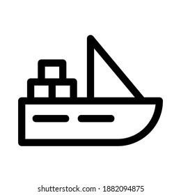 ship icon or logo isolated sign symbol vector illustration - high quality black style vector icons
