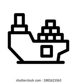ship icon or logo isolated sign symbol vector illustration - high quality black style vector icons
