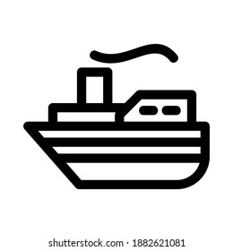 ship icon or logo isolated sign symbol vector illustration - high quality black style vector icons
