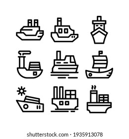 ship icon or logo isolated sign symbol vector illustration - Collection of high quality black style vector icons
