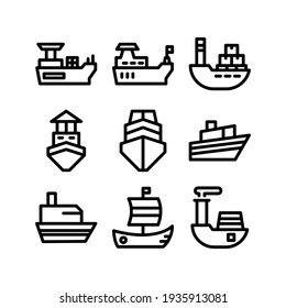 ship icon or logo isolated sign symbol vector illustration - Collection of high quality black style vector icons
