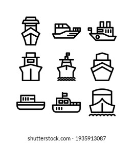 ship icon or logo isolated sign symbol vector illustration - Collection of high quality black style vector icons
