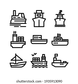 ship icon or logo isolated sign symbol vector illustration - Collection of high quality black style vector icons
