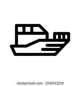 ship icon or logo isolated sign symbol vector illustration - high quality black style vector icons
