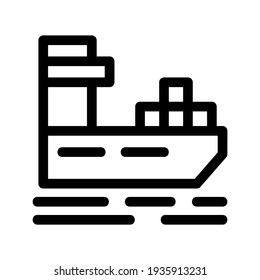 ship icon or logo isolated sign symbol vector illustration - high quality black style vector icons
