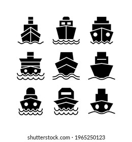 ship icon or logo isolated sign symbol vector illustration - Collection of high quality black style vector icons
