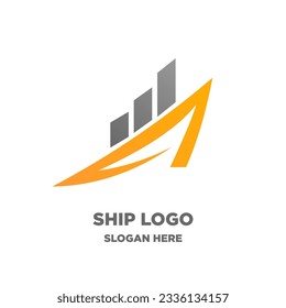 Ship icon logo vector design