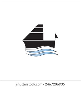 ship icon logo vector design